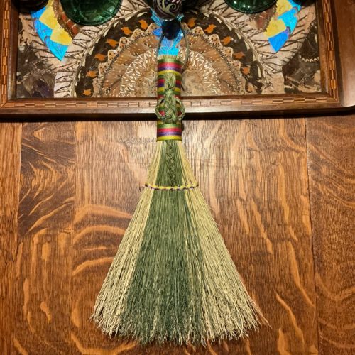 Green Eostre Hand Broom