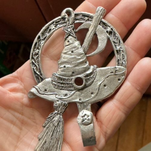 Pewter Broom Hanging Hook