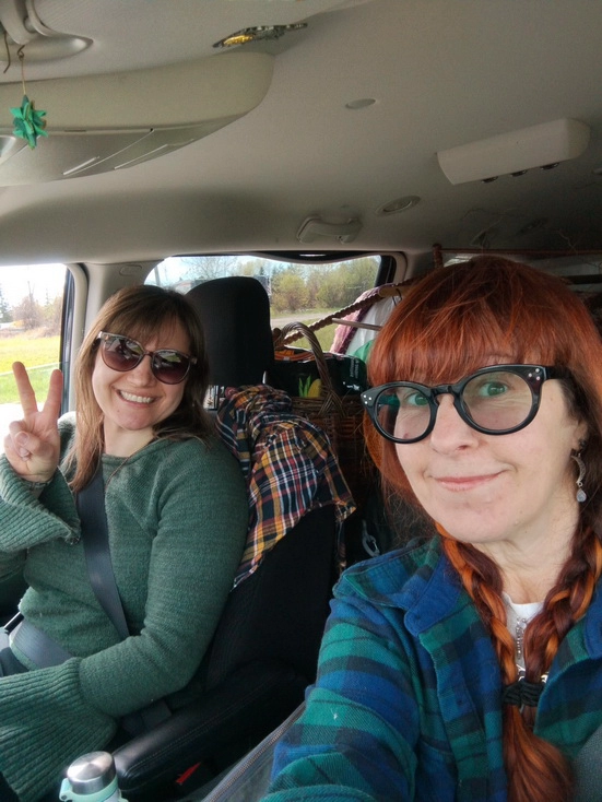 Us in Car